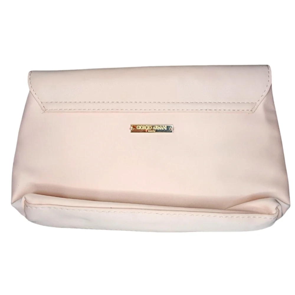 GIORGIO ARMANI blush pink makeup/toiletries pouch/bag